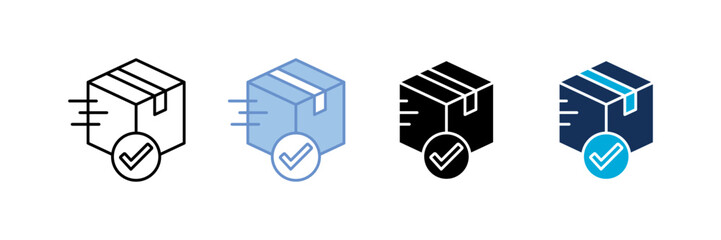 Shipment Box  Icon Set Multiple Style Collection