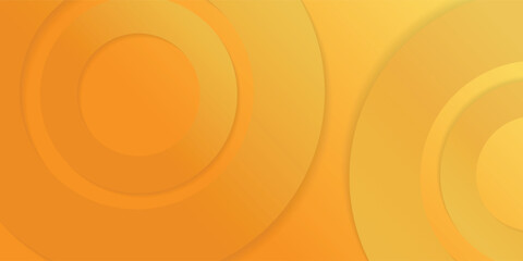 abstract yellow background with circular shapes and halftone composition. vector illustration