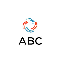 Fototapeta premium ABC Letter logo white background