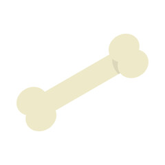 Bone illustration, pet clipart, isolated on white background