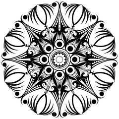 mandala round ornament
