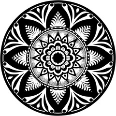 mandala round ornament