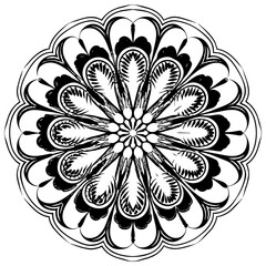 mandala round ornament