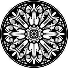 mandala round ornament