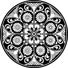 mandala round ornament