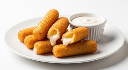 chicken nuggets on white plate
