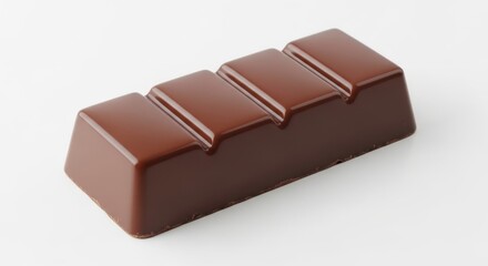 chocolate bar on white background
