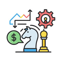 Strategic Financial Growth and Management with Chess Knight and Data Analysis