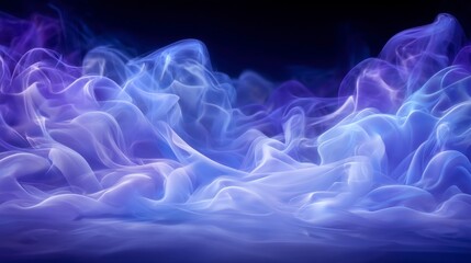 Abstract Blue Smoke Background   Mystic  Dreamy  Soft  Elegant  Flowing  Serene  Design El