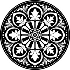 mandala round ornament