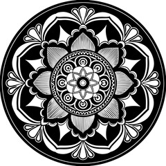mandala round ornament