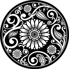 mandala round ornament