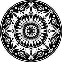 mandala round ornament