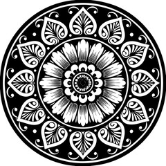mandala round ornament