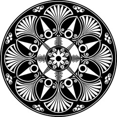 mandala round ornament