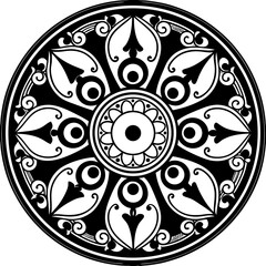 mandala round ornament