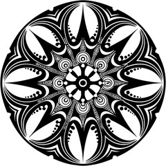 mandala round ornament
