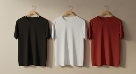 blank T-Shirt Model With hanger beautifull Lighting