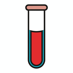 Test Tube icon vector