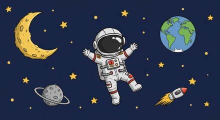 astronaut in space