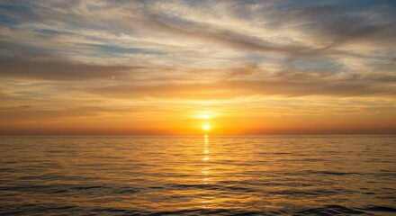 sunset over the sea