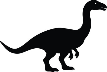 Dinosaur black silhouette, Dinosaur silhouette, Dinosaur silhouette icon silhouette vector illustration