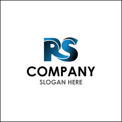 Initial RS Logo design, company logo design