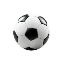 Obraz premium Classic black and white soccer ball with a traditional pentagon and hexagon pattern