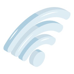 A unique design icon of wifi signal 