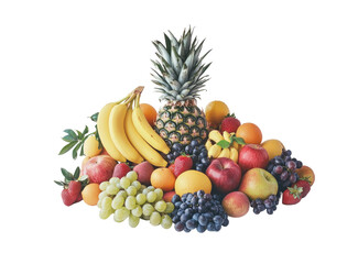 Colorful fruit assortment