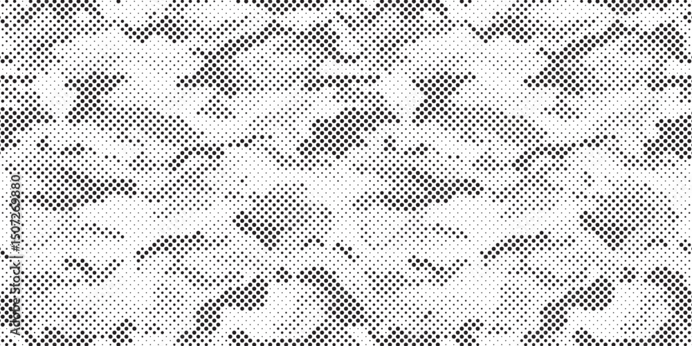 Aufkleber abstract halftone background. military camouflage effect dot seamless pattern texture. dotted backgr