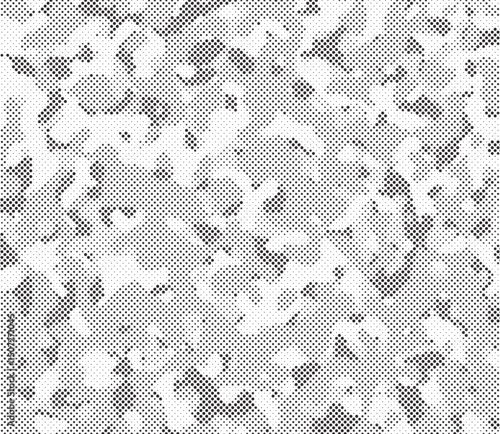 Leinwandbilder abstract halftone background. military camouflage effect dot seamless pattern texture. dotted backgr