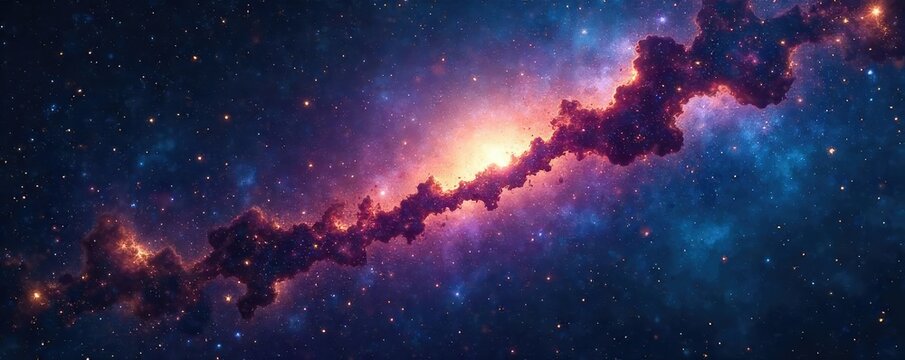 Celestial tapestry of stars forming a constellation, shimmering cosmic dust and nebulae in deep space Perfect for astrology, astronomy, science, and fantasy themes , Aquarius, mystery - Powered by Adobe