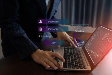 concept of using Passkey instead of a code set for maximum security Biometric Lock.