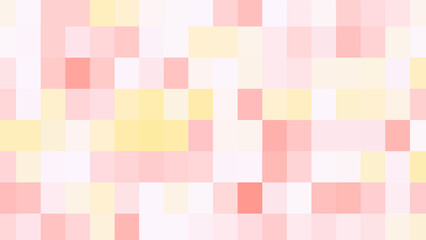 Abstract Pixelated Background with Soft Pastel Colors Featuring Pink Peach and Light Yellow Tones