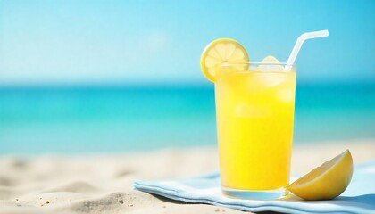 Obraz premium orange juice and lemon