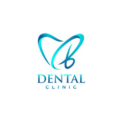 LETTER B DENTAL LOGO