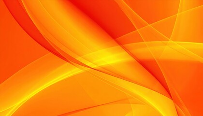 Dynamic orange abstract waves digital art modern design vibrant environment artistic viewpoint