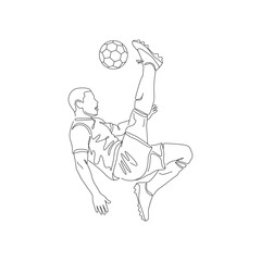 Stylish and acrobatic soccer bicycle kick!