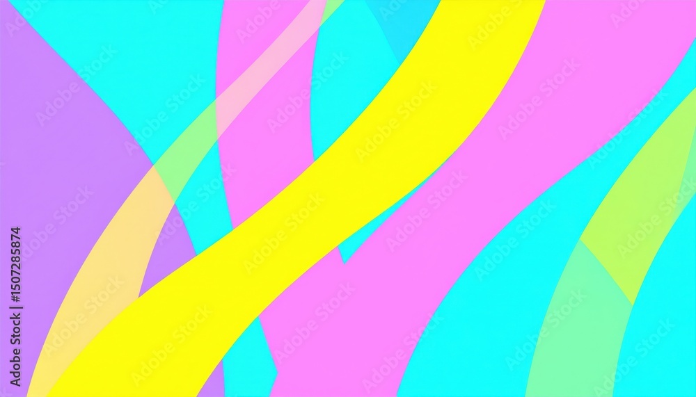Poster dynamic color waves abstract art digital artwork vibrant environment artistic viewpoint visual conce