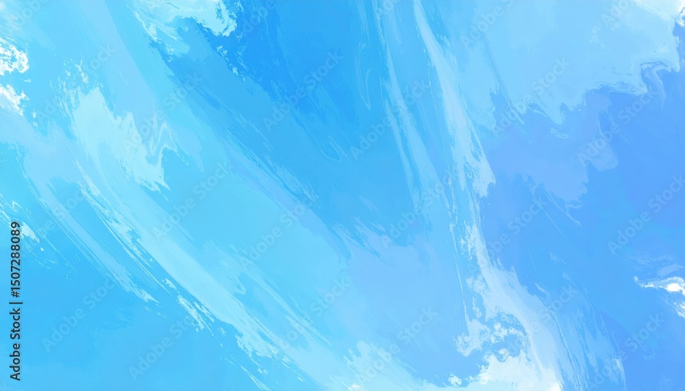 Poster serene watercolor waves abstract background digital art calm environment close-up view visual relaxa