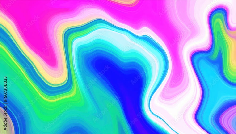 Poster dynamic abstract art movement digital space colorful design creative environment artistic viewpoint 