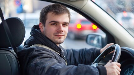 A driver speeding through traffic, illustrating an impetuous and reckless action