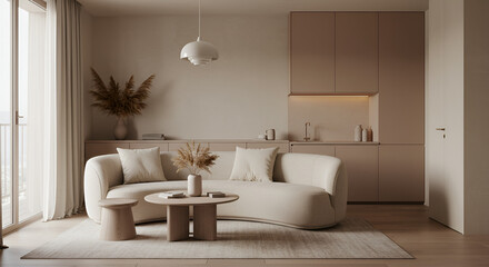 Modern Minimalist Living Room Interior