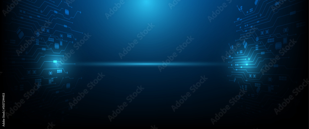 Poster abstract technology background hi-tech communication concept futuristic digital innovation backgroun