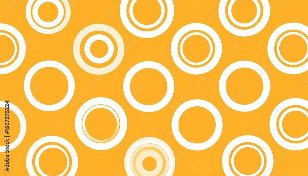 Poster dynamic circular patterns abstract design digital art vibrant colors close-up visual impact
