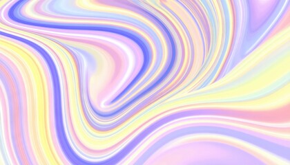 Fototapeta premium Dynamic abstract swirls of pastel colors digital artwork vibrant background fluid motion artistic concept