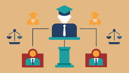 Courtroom Setup A diagrammatic view of the courtroom layout marking the positions of the judge jury officer and lawyers.