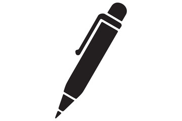 Black and white illustration of fountain pen writing
