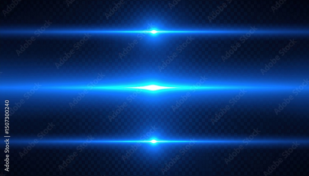 Poster dynamic blue light rays create stunning visuals abstract digital art modern high-tech environment fu